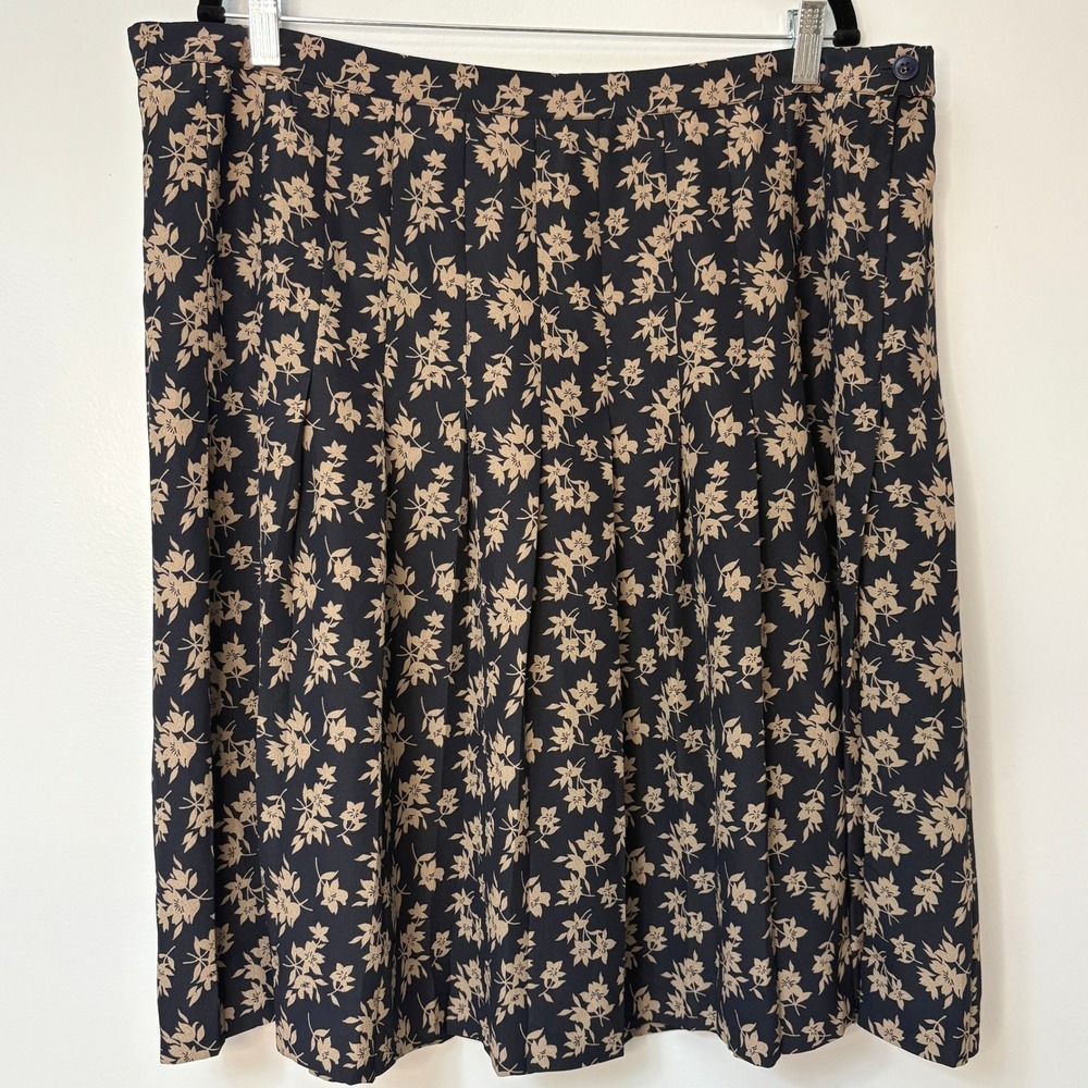 Rena Rowan‎ for Saville Skirt 20W Floral Print Pleated